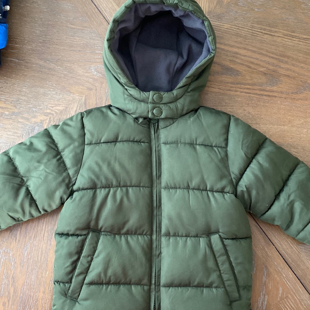 Baby gap boys army green puffer cold control Max winter coat.